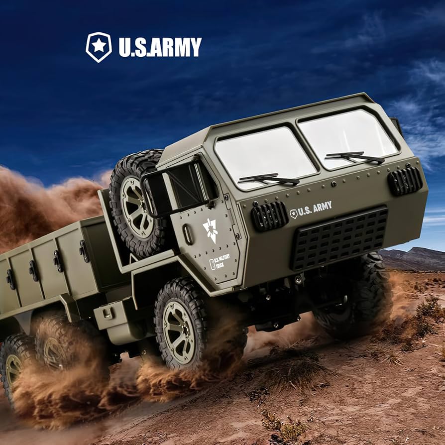 1/6 12インチ U.S Military Vehicle 1:12 RC Military Truck 6WD Off-Road Remote Control Car 2.4